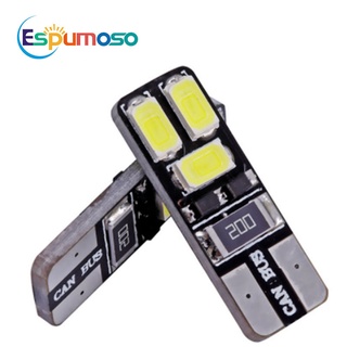 หลอดไฟ LED T10 194 W5W 6 Smd 5630 5730 สีขาว สําหรับติดป้ายทะเบียนรถยนต์ 1 ชิ้น