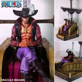 Figure ฟิกเกอร์ One Piece วันพีซ เต็มพิกัดสลัดจอมลุย วันพีช Juracule Dracule Mihawk จูราคิล แดรคูล มิฮอว์ค ตาเหยี่ยว