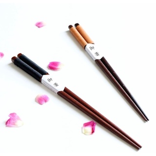 ตะเกียบไม้แท้สีธรรมชาติ🥢  ยาว 23 cm.พร้อมส่ง