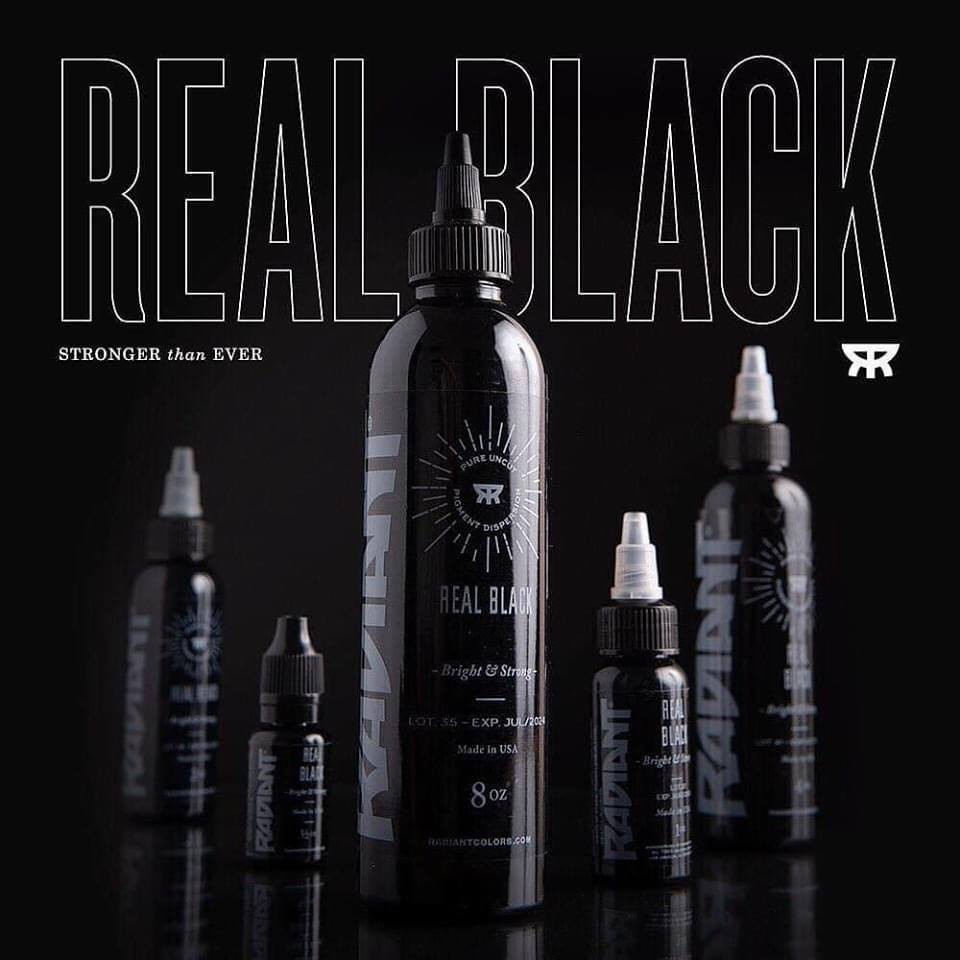 Radiant Real Black 8oz สีดำ ขนาด 8 oz Made in USA