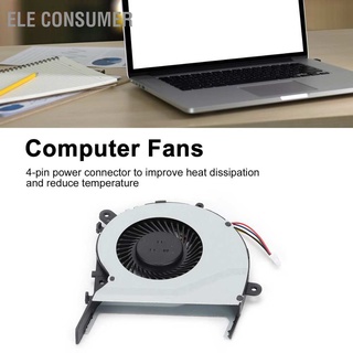 Ele พัดลมระบายความร้อน Cpu 4 ขา เสียงเบา ทนทาน สําหรับแล็ปท็อป Asus Fl5500L F554L R556L Vm510L Vm890L R555Ld X554L