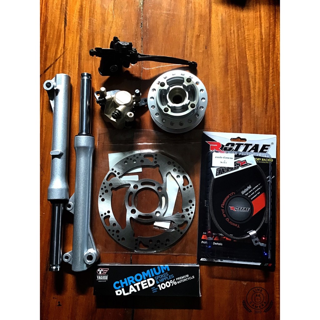 แปลงดิสหน้าเวฟดรีม110i สินค้าตรงรุ่นใส่ได้เลยไม่ต้องแปลง