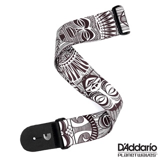 DAddario® Planet Waves Woven Strap สายสะพายกีตาร์ ลายกราฟิค กว้าง 2 นิ้ว วัสดไนลอน ปรับยาวได้ 89-150 ซม. ** Made in Canada **