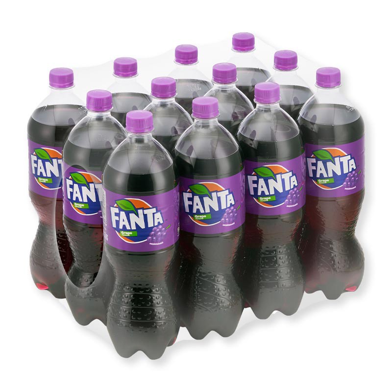 ส่งฟรี  FANTA แฟนต้า กลิ่นองุ่น ขนาด 1.25ลิตร ยกแพ็ค 12ขวด เครื่องดื่มน้ำอัดลม รสองุ่น น้ำองุ่น GRAPE     ฟรีปลายทาง