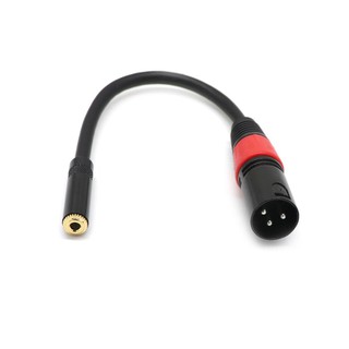 อะแดปเตอร์ XLR Male Plug to 3.5 มม. Female Stereo Audio Adapter TRS 1 / 8