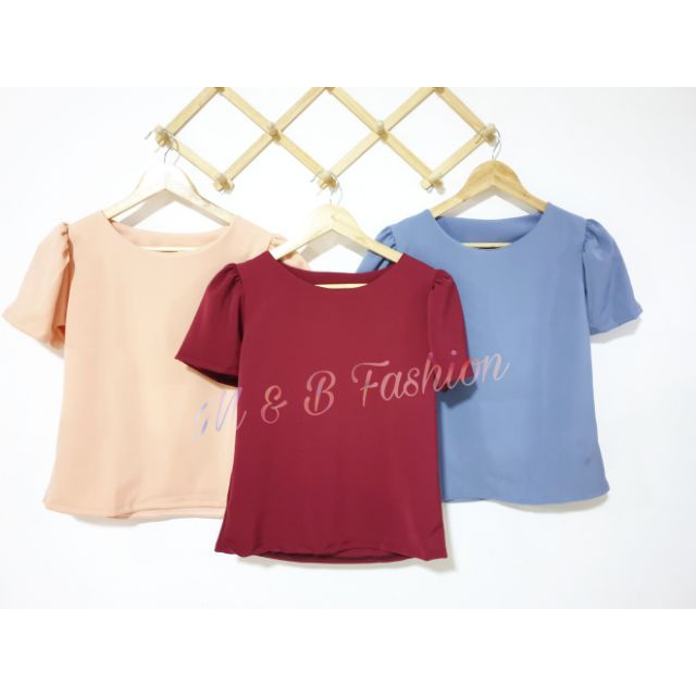 เสื้อฮานาโกะแขนตุ๊กตา139บาทมีไซส์ใหญ่44-46นิ้ว-แจ้งสีทางแชท-เสื้อใส่ทำงานน่ารักๆ