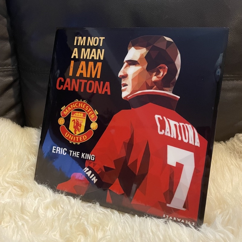 Eric Cantona : กรอบโปสเตอร์ Pop Art Man Utd
