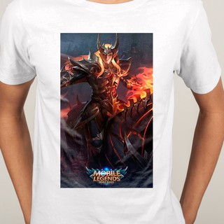 เกม Mobile Legends เสื้อยืดคอกลมแขนสั้นผู้ชาย | เสื้อยืด ชุดลำลอง | เสื้อยืดเกมมิ่ง