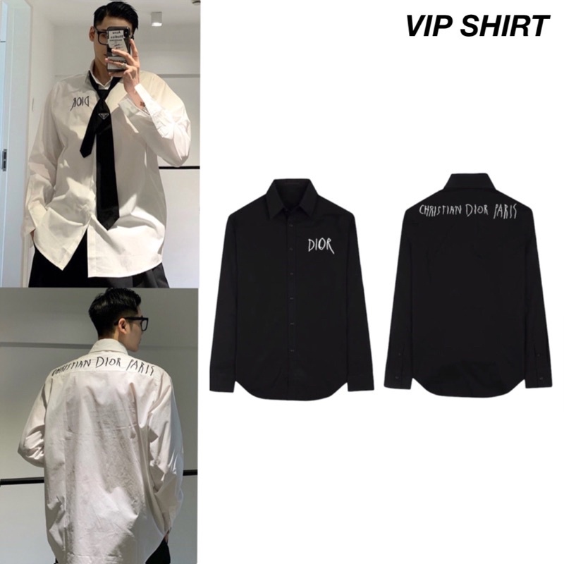 VIPSHIRT เสื้อเชิ้ตแฟชั่นแขนยาว พิมพ์ลายหน้าหลัง รุ่นCHDP77