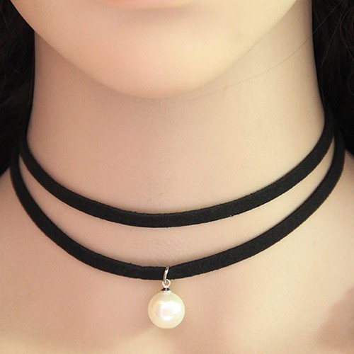 สร้อยคอโชคเกอร์เกาหลีอินเทรนด์ T55BBF