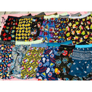 กางเกง Boxerผ้านิ่มผู้ใหญ่ บ๊อกเซอร์กางเกง boxer ขนาดใหญ่ใส่สบายไม่อึดอัดสีสวยผ้านิ่ม FreeSizes Unisex ชาย/หญิง🧡คละลาย💚