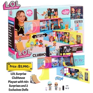 LOL Surprise Clubhouse Playset with 40+ Surprises and 2 Exclusives Dolls