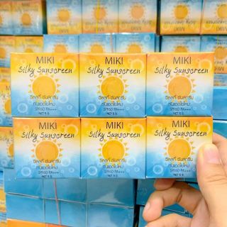 ☀ครีมกันแดด Miki Silky Sunscreen SPF 50 PA+++ ขนาด5G.☀