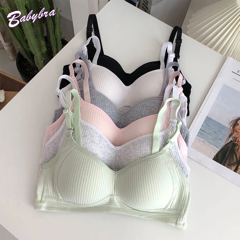 ลดล้างสต๊อก Babybra_shopเสื้อใน ยกทรง ยกหน้าอก หน้าอกเล็ก ชุดชั้นใน ชุดชั้นในสตรี ไร้สาย ไร้โครง ไร้รอยต่อ CBb215