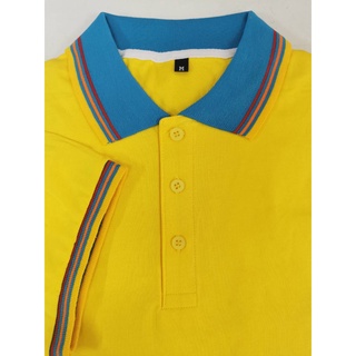 เสื้อโปโลสีเหลือง ปกหลายสี