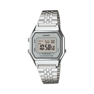 CASIO Standard รุ่น LA680WA-7DF สีเงิน สายสแตนเลส