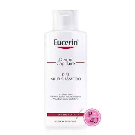 Eucerin DermoCapillaire pH5 Mild Shampoo 250 ml แชมพูสูตรอ่อนโยน #2331