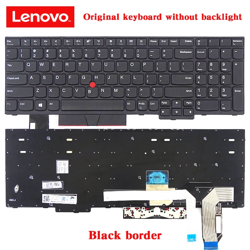 ใหม่ Lenovo ThinkPad E580 E585 E590 E595 T590 L580 L590 P52 P72 P53 P73 แป้นพิมพ์โน้ตบุ๊ค 01YP640 01