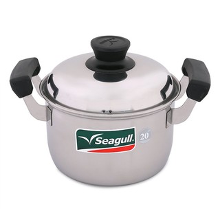 🔥สินค้าขายดี!! นกนางนวล หม้อต้มโดม 20 ซม. SEAGULL Sauce Pot 20 cm.