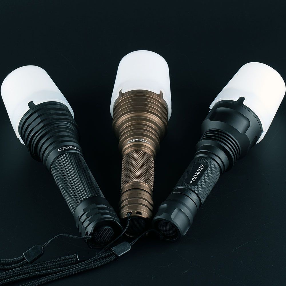 ฝาครอบไฟฉาย ซิลิโคนนิ่ม สีขาว สําหรับ Convoy C8 C8+ M21A M21E