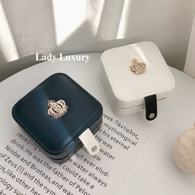 𝐋𝐀𝐃𝐘.𝐋𝐔𝐗𝐔𝐑𝐘 - Modern Crown princess Jewelry Box👑