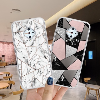 สีสันเรียบง่าย เคส VIVO S1 Pro Y9S 1920 เคสโทรศัพท์เคสกันกระแทกซิลิโคนใสนุ่มเต็มกล้องปก 301-1