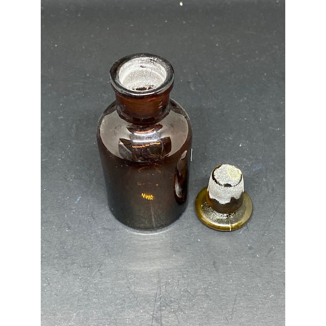 ขวดใส่สาร สีชาปากแคบจุกแก้ว Reagent bottle ขวดแก้ว 30ml รูปที่ 2