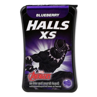 ฮอลล์เอ็กซ์เอสลูกอมชูการ์ฟรีกลิ่นบลูเบอร์รี่ 15กรัม Halls XS Sugar Free Candy Blueberry Flavor 15g.