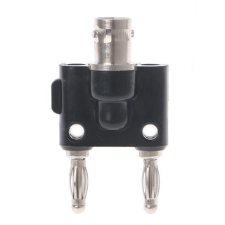 kiss*BNC Female Jack To Dual Stacking Banana Male Plug RF Connector Adapter