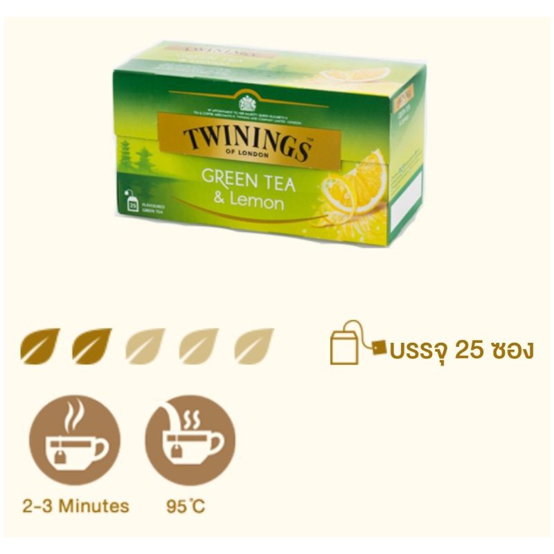 Work From Home PROMOTION ส่งฟรีชาเขียว Twining Green Tea Lemon เก็บเงินปลายทาง