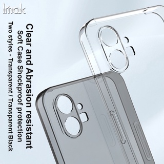 IMAK ปลอก Case Nothing Phone 1 5G กันกระแทกปกหลังอ่อน นุ่ม TPU โปร่งใสปกหลังกันกระแทกป้องกันการชนกัน เคสป้องกัน