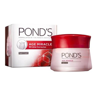 PONDS Age Miracle Wrinkle Corrector Night Cream พอนด์ส เอจ มิราเคิล ไนท์ ครีม 50g.