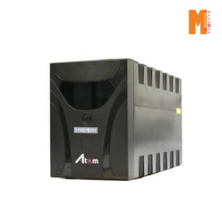 Syndome UPS ATOM-1000 (1000VA/600Watt) - Black, ATOM1000, ups, เครื่องสำรองไฟ