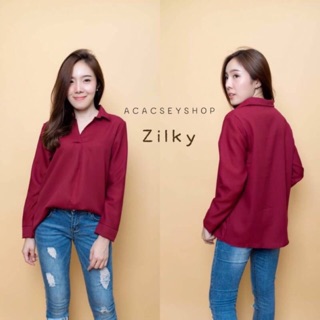 เสื้อเชิ๊ตทำงาน แขนยาว ผ้าเนื้อดี ยอดนิยม พร้อมส่งจ้า