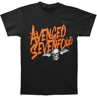 [S-5XL] Gdf21a3 เสื้อยืดผ้าฝ้าย พิมพ์ลาย Avenged Sevenfold S Orange Splatter สไตล์คลาสสิก สําหรับผู้ชาย UY32ER10974