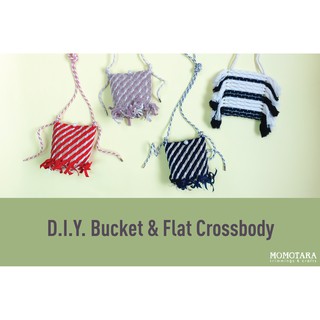 MOMOTARA D.I.Y. Bucket &amp; Flat Crossbody Bag