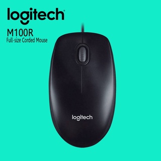 LOGITECH M100R MOUSE OPTICAL CABLE LENGTH 1.8 M เม้าส์ Logitech M100r Optical USB Mouse ของแท้ ประกันศูนย์ไทย 3 ปี