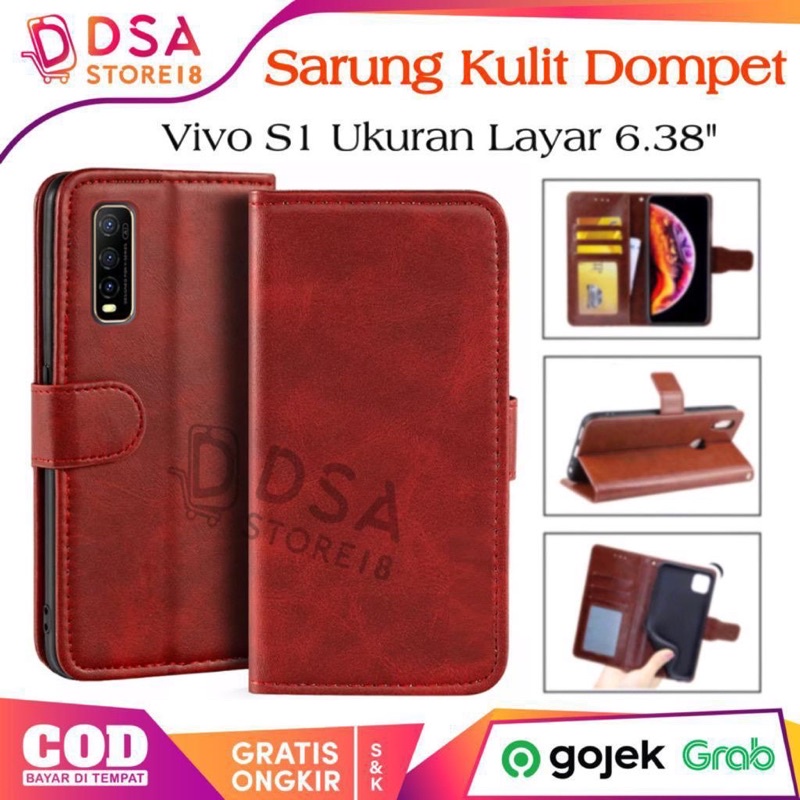 เคส Vivo S1 / เคส Vivo S1 / เคสหนังแบบฝาพับกระเป๋าสตางค์ Hp Wallet Leather Casing