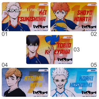 สติกเกอร์ พิมพ์ลายการ์ตูน Haikyuu ป้องกันน้ำ สําหรับติดกระเป๋าเดินทาง