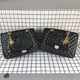 👜กระเป๋าแบรนด์ : Chanel 12" หนังคาเวียร์