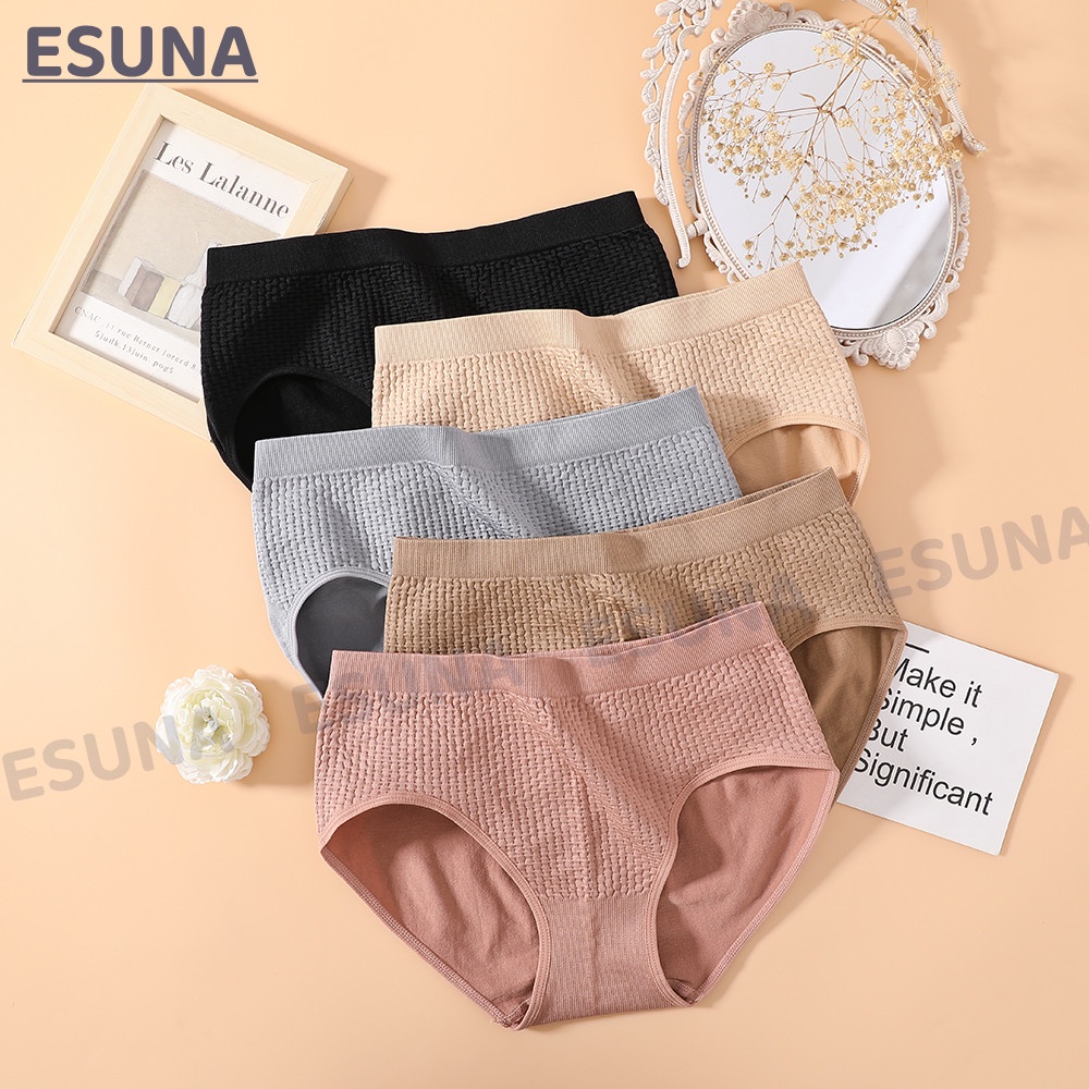 พร้อมส่ง ESUNA C0118# กางเกงในหญิงผ้านิ่ใส่สบาย กางเกงในผู้หญิงผ้าทอเอวต่ำ ผ้านิ่ไม่คัน คุณภาพด ราคา ถูกที่สุด ดีลบีเคเค แกลเลอรีภาพที่ 2