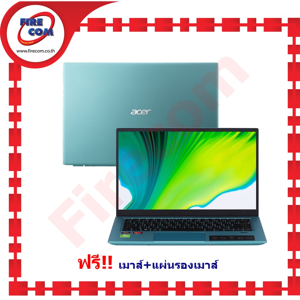 โน๊ตบุ๊ค Notebook Acer Swift3 SF314-43-R6XQ Electric Blue ลงโปรแกรมพร้อมใช้งาน สามารถออกใบกำกับภาษีได้