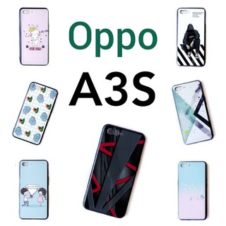 เคส Oppo A3s  เคสลายการ์ตูนขอบดำ **มีเก็บเงินปลายทาง**