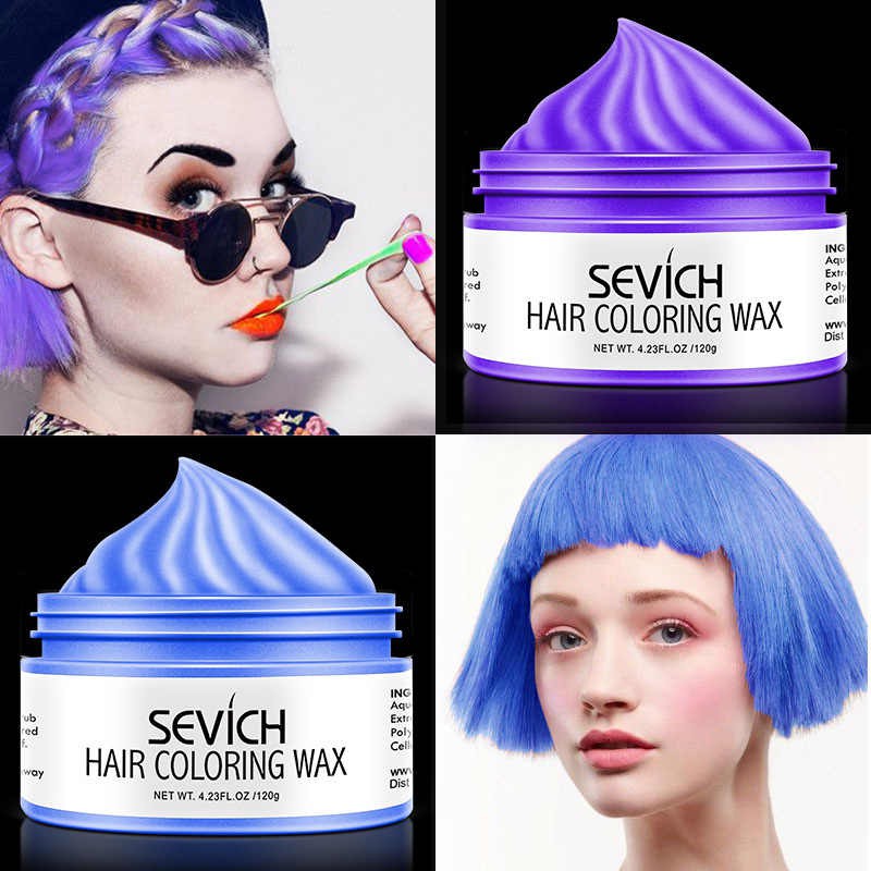 Sevich แว็กซ์เปลี่ยนสีผมชั่วคราว Hair coloring wax styling mud dye cream hair gel ไม่ทำให้ผมร่วง