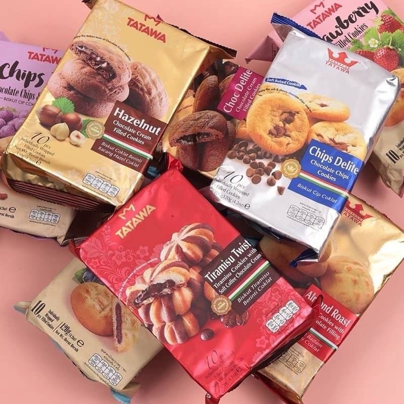 🍪 พร้อมส่ง คุกกี้ TATAWA คุกกี้นิ่มสอดไส้หลายรสชาติ 🔥