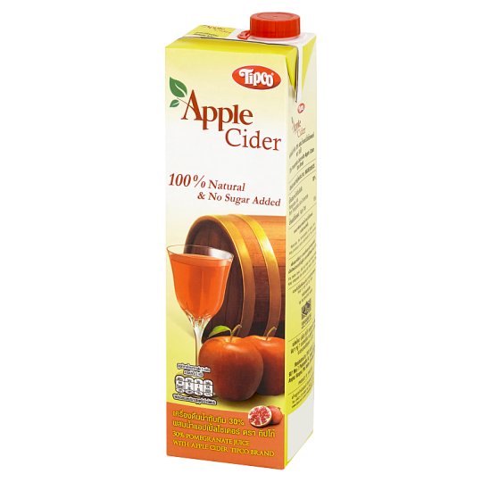 ✨นาทีทอง✨ ทิปโก้ เครื่องดื่มน้ำทับทิม 30% ผสมน้ำแอปเปิ้ลไซเดอร์ 1 ลิตร Tipco 30% Pomegranate Juice with Apple Cider 1L