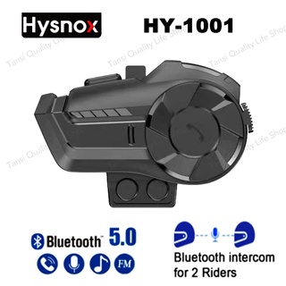 【Authentic Hysnox】Hysnox -1001 Motorcycle Helmet Bluetooth Headset 800M 2 Riders Wireless Full Duplex Intercom Headset Music/FM Radio