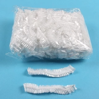 หมวกคลุมผมอาบน้ํา 100ชิ้น หมวกคลุมผม คุณภาพดีสวมใส่สบาย