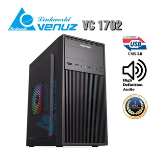 VENUZ micro ATX Computer Case VC 1702 - Black