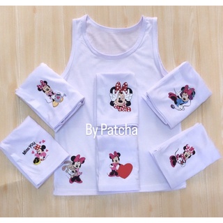 ‼️New Minnie ‼️เสื้อกล้าม เสื้อซับใน Minnie S/M/L/XL ลายลิขสิทธิ์แท้💯 ผ้าcotton นุ่ม สวมใส่สบาย อายุ1-8 ขวบ